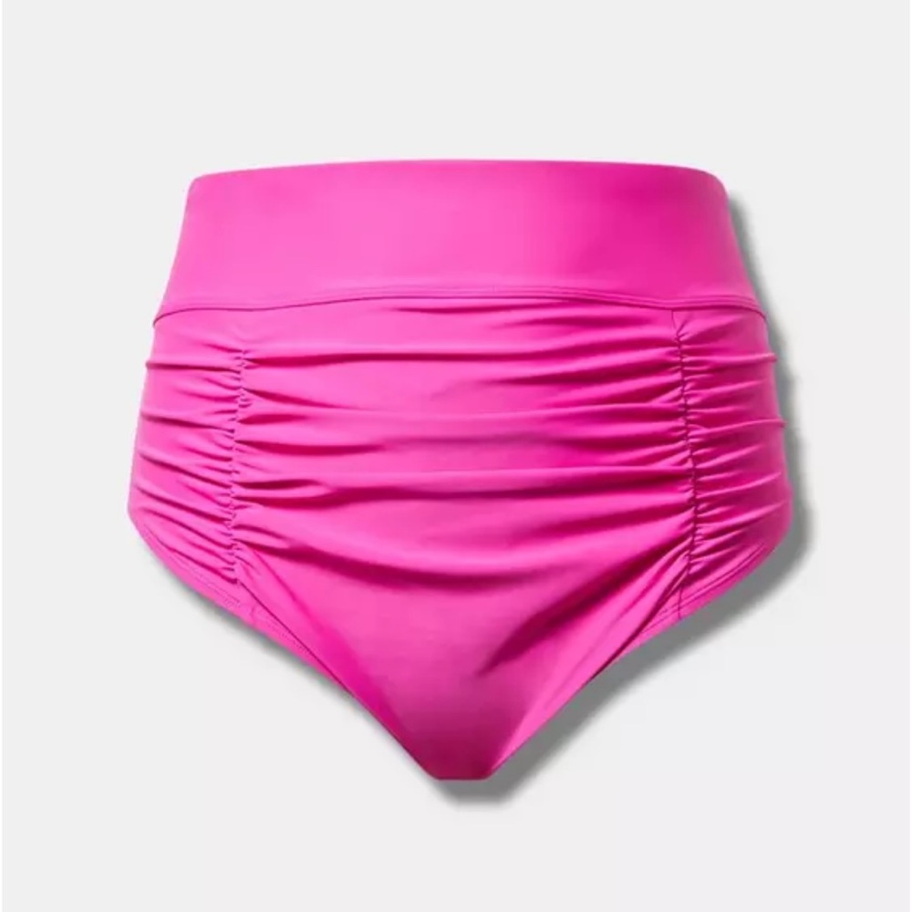 High-Waist High Leg Cheeky Swim Bottom